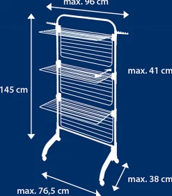 Etendoir À Linge|Leifheit Séchoir à linge tour 42 m 3 niveaux, possible demi-ouverture, Comfort Tower 420