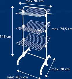 Etendoir À Linge|Leifheit Séchoir à linge tour 42 m 3 niveaux, possible demi-ouverture, Comfort Tower 420