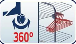 Etendoir À Linge|Leifheit Séchoir à linge tour 42 m 3 niveaux, possible demi-ouverture, Comfort Tower 420