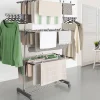 Etendoir À Linge|IDMarket Séchoir à linge vertical pliable 3 niveaux MAXIMA capacité 25M avec cintres et pinces et gris