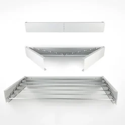 Foxydry Séchoir alu mural blanc pliable 101x50x13cm Hide 100