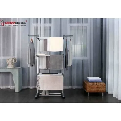 Etendoir À Linge|Herzberg Séchoir multifonctions 20m d'étendage gris HG8034-GRY
