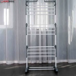 Etendoir À Linge|Herzberg Séchoir multifonctions 20m d'étendage gris HG8034-GRY