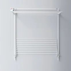 Etendoir À Linge|Foxydry Séchoir mural 2 grilles blanc 128x52x137 cm alu Wall Plus 120