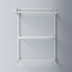 Foxydry Séchoir mural 3 grilles pliables blanc 108x52x137 cm alu Tower 100