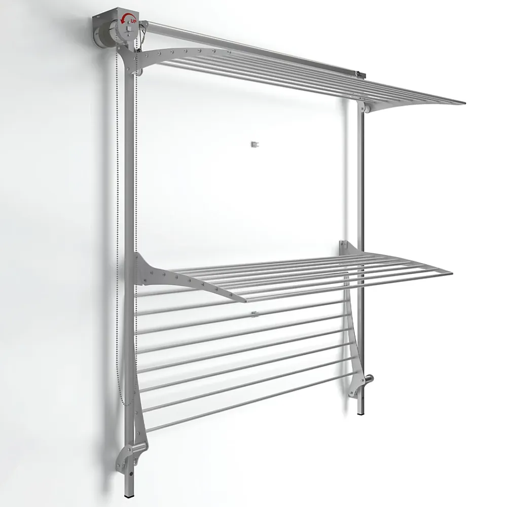 Foxydry Séchoir mural 3 grilles pliables 152x52x137 cm alu Tower 150