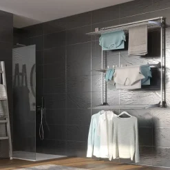 Foxydry Séchoir mural 3 grilles pliables 152x52x137 cm alu Tower 150