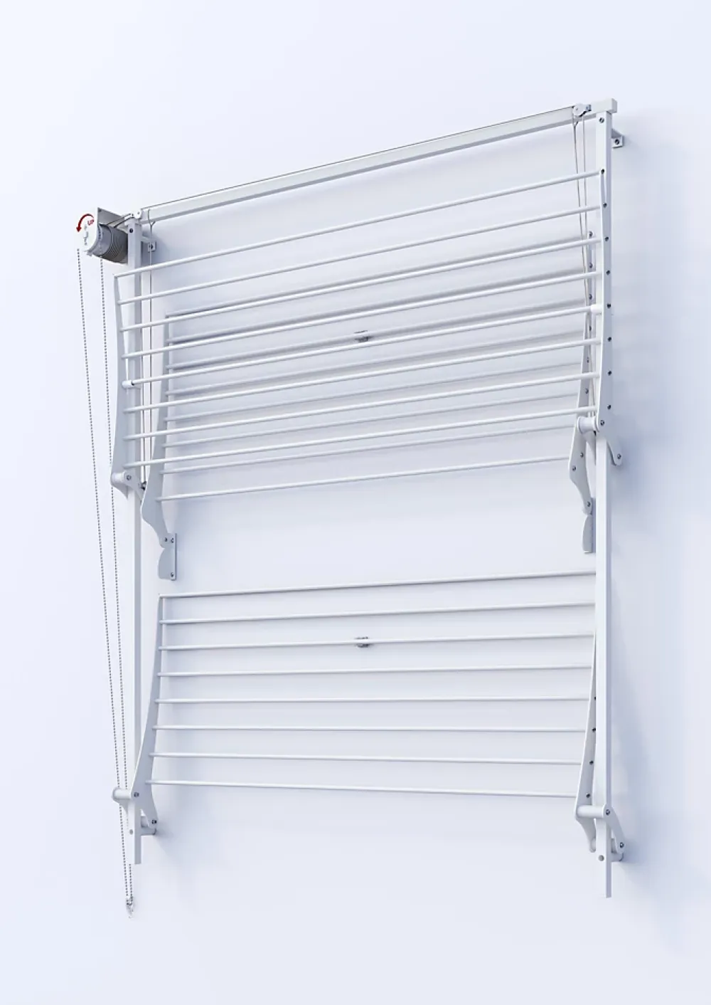 Foxydry Séchoir mural 3 grilles pliables 152x52x137 cm alu Tower 150