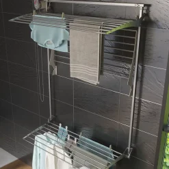 Foxydry Séchoir mural 3 grilles pliables 128x52x137 cm alu Tower 120