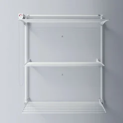 Etendoir À Linge|Foxydry Séchoir mural 3 grilles pliables blanc 152x52x137 cm alu Tower 150