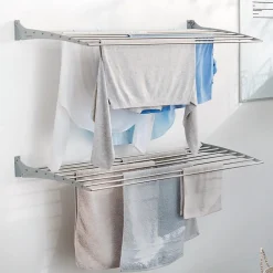 Etendoir À Linge|Foxydry Séchoir mural alu bas 82x50x10cm Fold Down 80