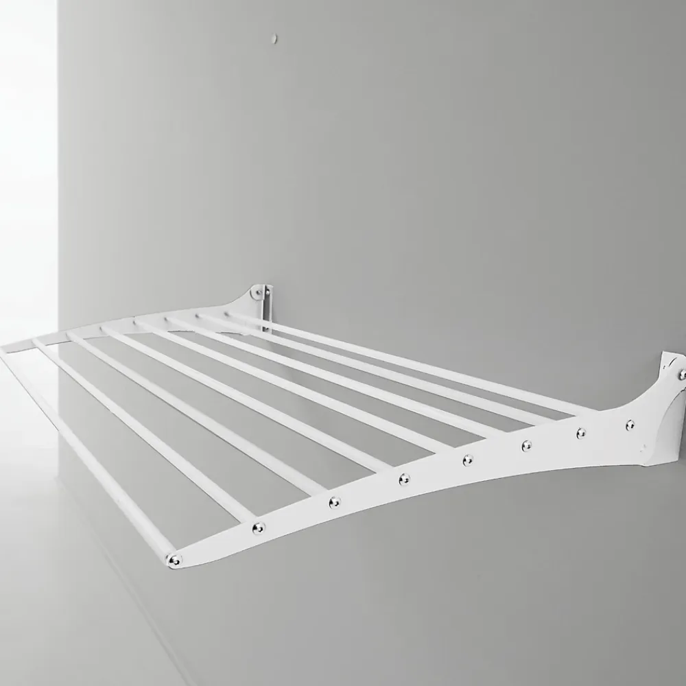 Etendoir À Linge|Foxydry Séchoir mural alu blanc clic 82x50x10cm Fold 80