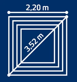 Leifheit Séchoir parapluie extérieur avec housse et douille de fixation, 60 m d'étendage, vert et gris, Linomatic Deluxe Cover 600