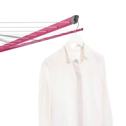 Etendoir À Linge|Brabantia Séchoir parapluie rotatif 50m d'étendage, rose, Lift'O Matic