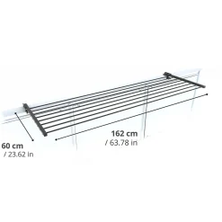 Foxydry Séchoir rabattable 2 positions extérieur 162x63x8 cm Duo