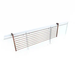 Foxydry Séchoir rabattable extérieur corten 162x63x8 cm Duo