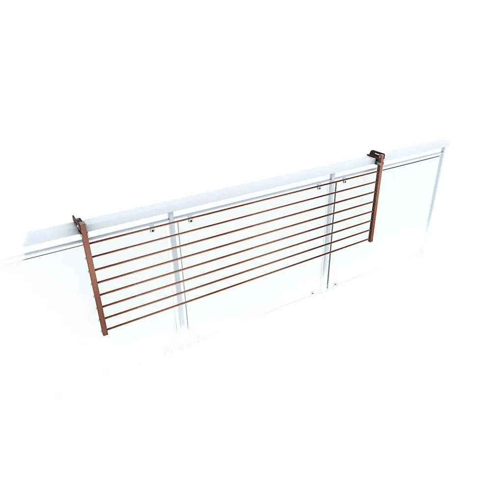 Foxydry Séchoir rabattable extérieur corten 162x63x8 cm Duo