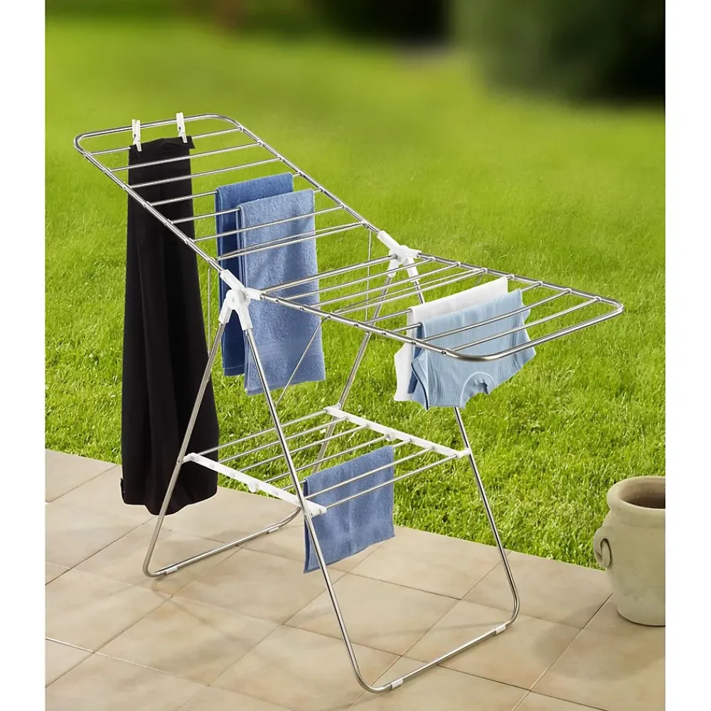 Etendoir À Linge|Wenko Séchoir étendoir en acier ajustable Flex - 15 m d'étandage