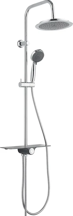 Schütte SCHÜTTE AQUASTAR système de douche avec tablette chromé/anthracite