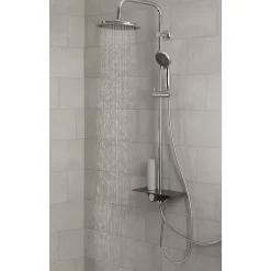 Schütte SCHÜTTE AQUASTAR système de douche avec tablette chromé/anthracite