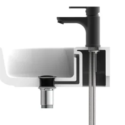 Schütte SCHÜTTE Mitigeur de lavabo DENVER Noir mat