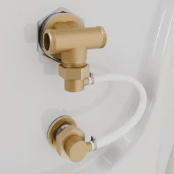 Schulte cabine de douche intégrale Juist - 80x80x190 cm - Portes coulissantes - Noir - Verre transparent
