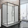 Schulte cabine de douche intégrale - porte coulissante ouverture vers la droite - 120x90cm - verre 5mm