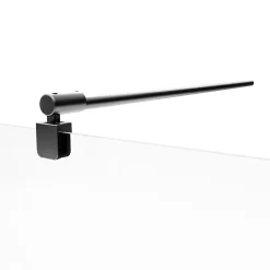 Pare-Baignoire|Schulte Pare-baignoire + Paroi latérale fixe 80x70x140 cm - Écran pivotant - Verre transparent 5 mm - Profil Noir