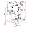 Urinoir|Tirard Serrure de portail en applique série GA levant 30mm - - GA592302