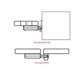 Urinoir|Tirard Serrure de portail en applique série GA levant 30mm - - GA592302