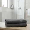 Serviette De Bain|GoodHome Serviette de bain anthracite 140 x 70 cm, Koros