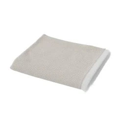Serviette De Bain|GoodHome Serviette de bain blanche et beige galet Elland 150 x 100 cm