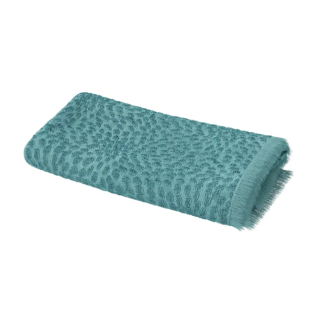 GoodHome Serviette de bain bleu nil 140 x 70 cm, Sary