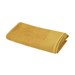 GoodHome Serviette de bain jaune miel Koros 140 x 70 cm