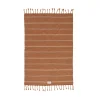 OYOY Living Serviette de bain Kyoto marron en coton organique H100x67cm