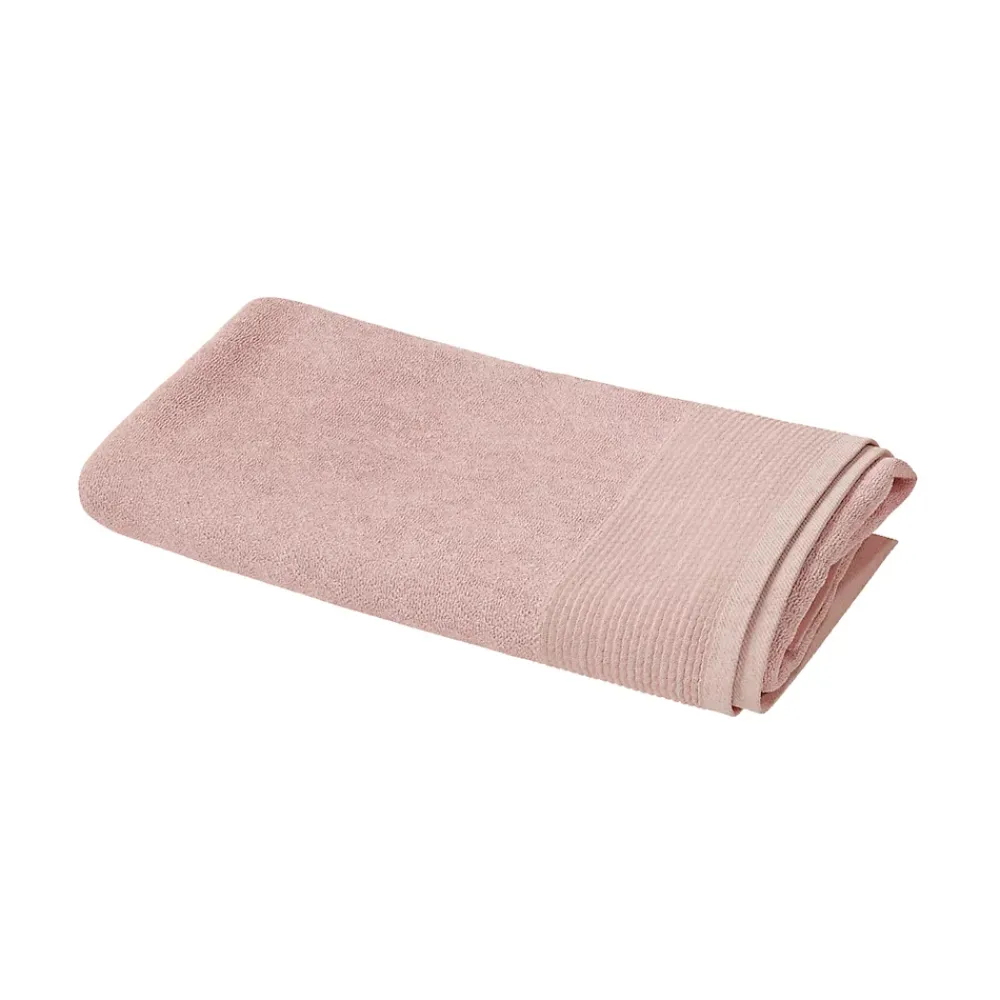 Serviette De Bain|GoodHome Serviette de bain rose nude 140 x 70 cm, Koros