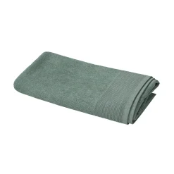GoodHome Serviette de bain vert de gris Koros 140 x 70 cm