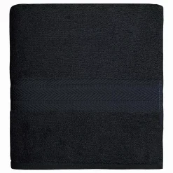 Serviette De Toilette|Sensei Maison Serviette de toilette 550 g/m² Noir 50x100 cm LUXURY