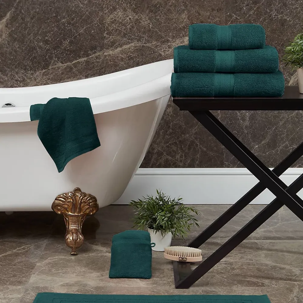 Sensei Maison Serviette de toilette 550 g/m² Petrol 50x100 cm LUXURY