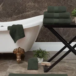 Sensei Maison Serviette de toilette 550 g/m² Eucalyptus 50x100 cm LUXURY