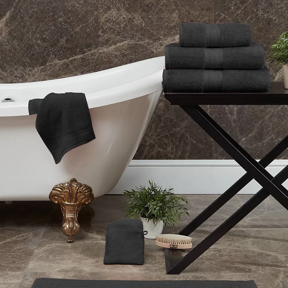 Sensei Maison Serviette de toilette 550 g/m² Anthracite 50x100 cm LUXURY