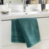 Serviette De Toilette|Douceur D'Intérieur Serviette de toilette 50 x 90 cm eponge unie tendresse Emeraude