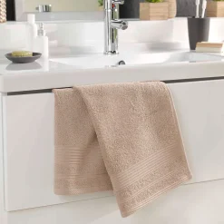 Serviette De Toilette|Eden Serviette de toilette 50 x 90 cm Tendresse taupe
