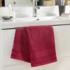 Douceur D'Intérieur Serviette de toilette 50 x 90 cm eponge unie tendresse Rubis