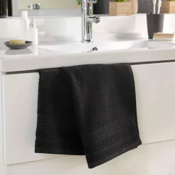 Serviette De Toilette|Eden Serviette de toilette 50 x 90 cm Tendresse noir