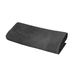 Serviette De Toilette|GoodHome Serviette de toilette anthracite 100 x 50 cm, Koros