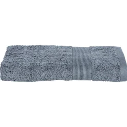Atmosphera Créateur D'Intérieur Serviette de toilette Essentiel - coton 450 gr/m² - gris anthracite 50x90 cm - Atmosphera