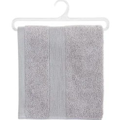 Serviette De Toilette|Atmosphera Créateur D'Intérieur Serviette de toilette Essentiel - coton 450 gr/m² - gris taupe 50x90 cm - Atmosphera