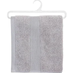 Serviette De Toilette|Atmosphera Créateur D'Intérieur Serviette de toilette Essentiel - coton 450 gr/m² - gris taupe 50x90 cm - Atmosphera