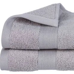 Serviette De Toilette|Atmosphera Créateur D'Intérieur Serviette de toilette Essentiel - coton 450 gr/m² - gris taupe 50x90 cm - Atmosphera
